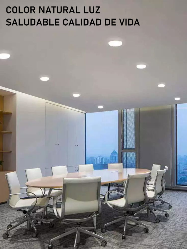 Luces Empotrables LED,Lampara de Techo Led, Ajustable Empotrar,luz blanca Lampara luz 90mm/120mm/173mm/225mm Diametro,Iluminación 10W/18W/24W/36W/6500K