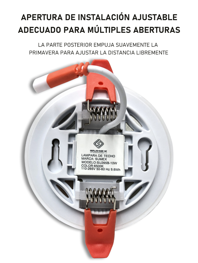 Luces Empotrables LED,Lampara de Techo Led, Ajustable Empotrar,luz blanca Lampara luz 90mm/120mm/173mm/225mm Diametro,Iluminación 10W/18W/24W/36W/6500K