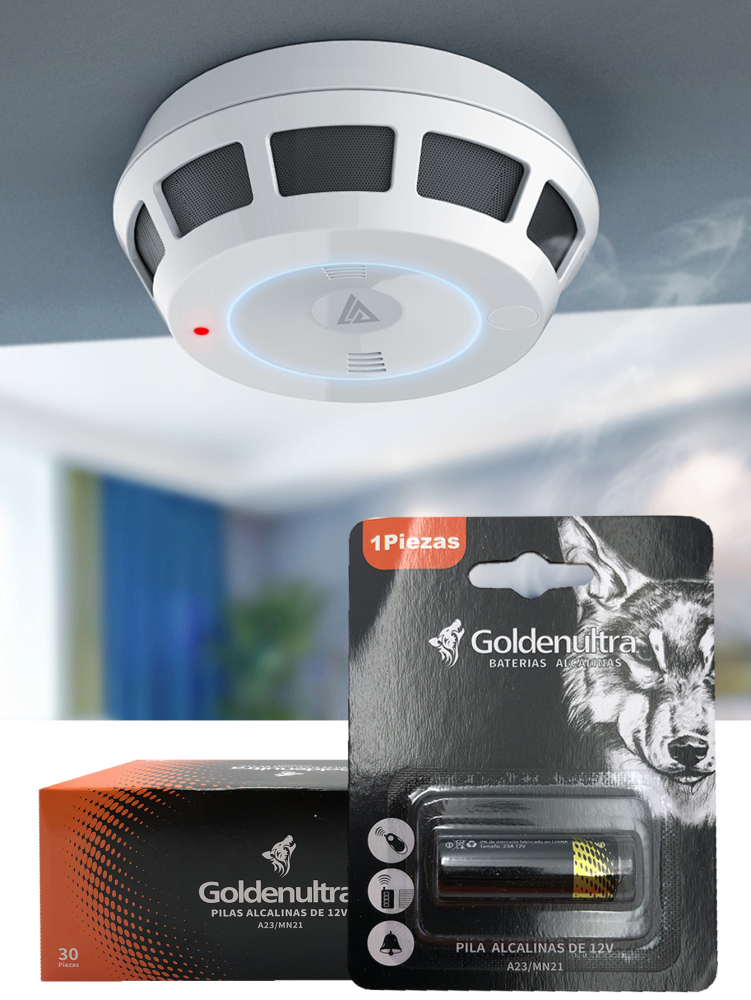 Goldenultra Baterías/Pilas Alcalinas 23A (23 A) 12 V, Paquete de 30 Pilas alcalinas, Ideales para Timbres, Llaveros, Cámaras, Alarmas