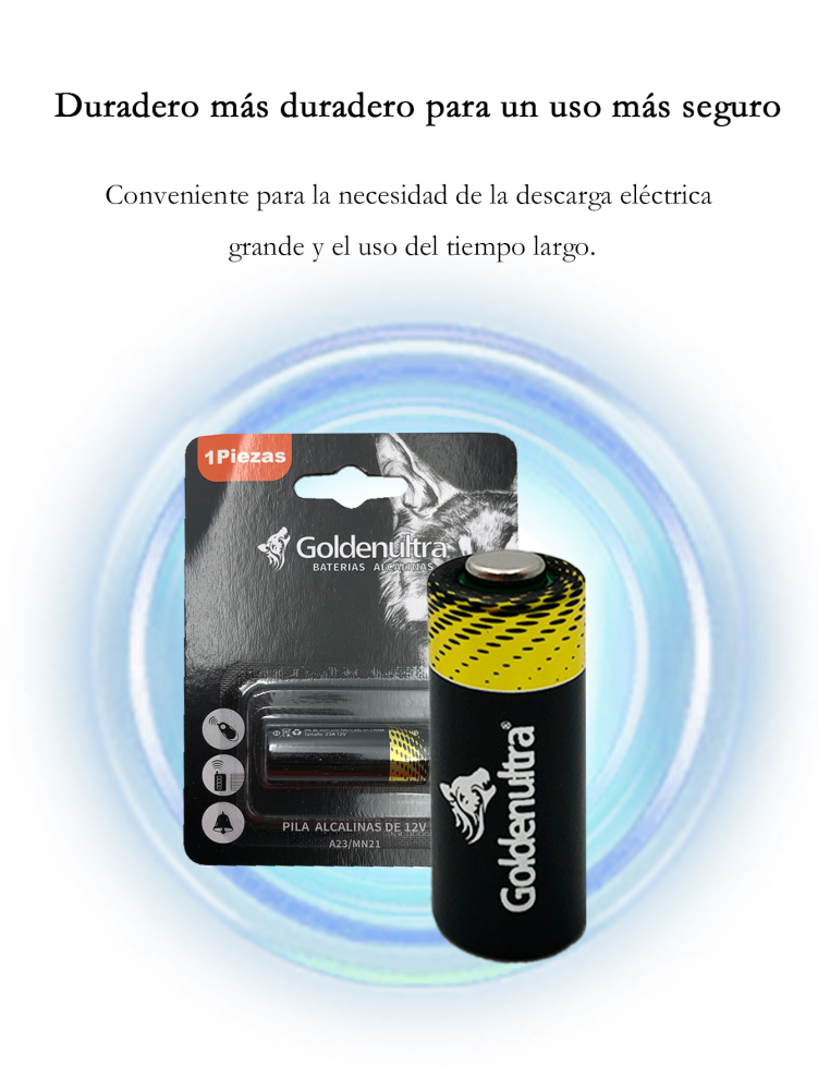 Goldenultra Baterías/Pilas Alcalinas 23A (23 A) 12 V, Paquete de 30 Pilas alcalinas, Ideales para Timbres, Llaveros, Cámaras, Alarmas
