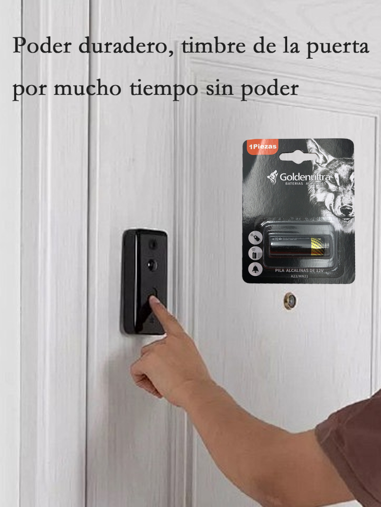 Goldenultra Baterías/Pilas Alcalinas 23A (23 A) 12 V, Paquete de 30 Pilas alcalinas, Ideales para Timbres, Llaveros, Cámaras, Alarmas