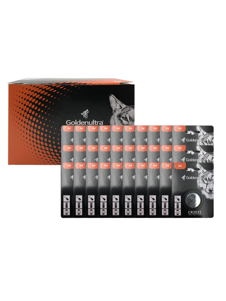 Goldenultra Pila para Cámaras Fotográficas, PilaLec, MXAEL-010, 30 Pzs, 3V, CR2032, Litio