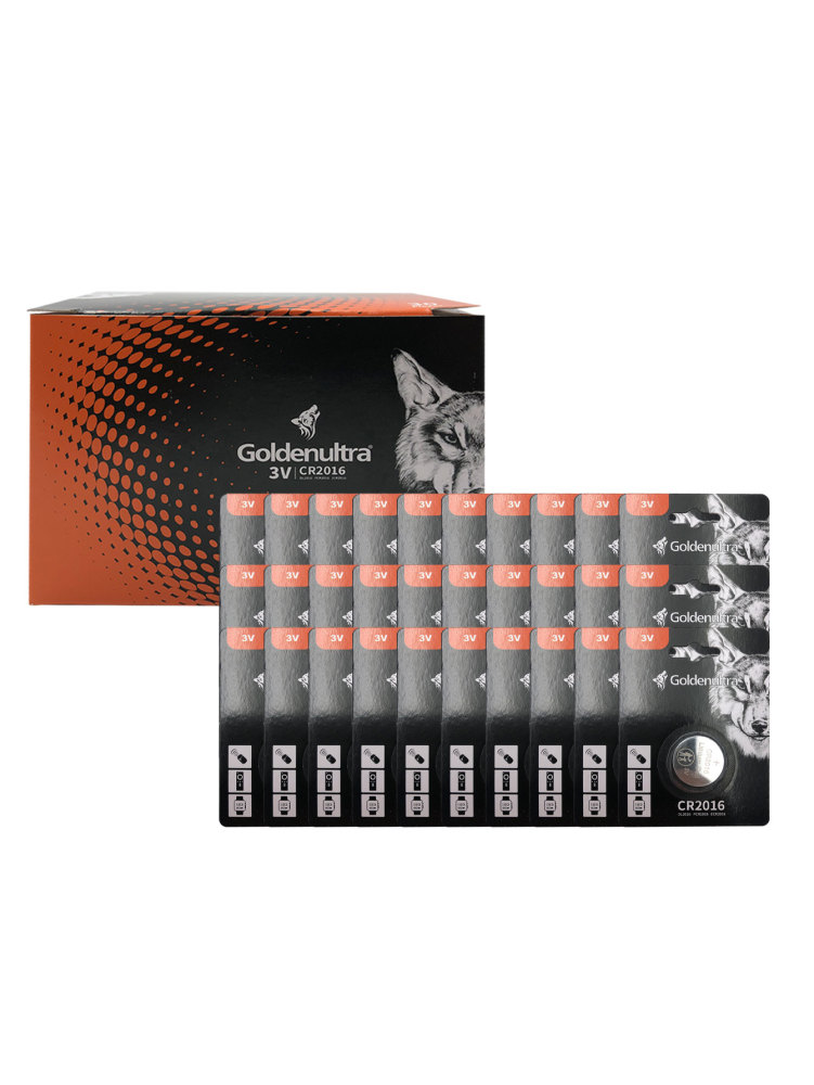 Goldenultra Pila para Cámaras Fotográficas, PilaLec, MXAEL-010, 30 Pzs, 3V, CR2016, Litio