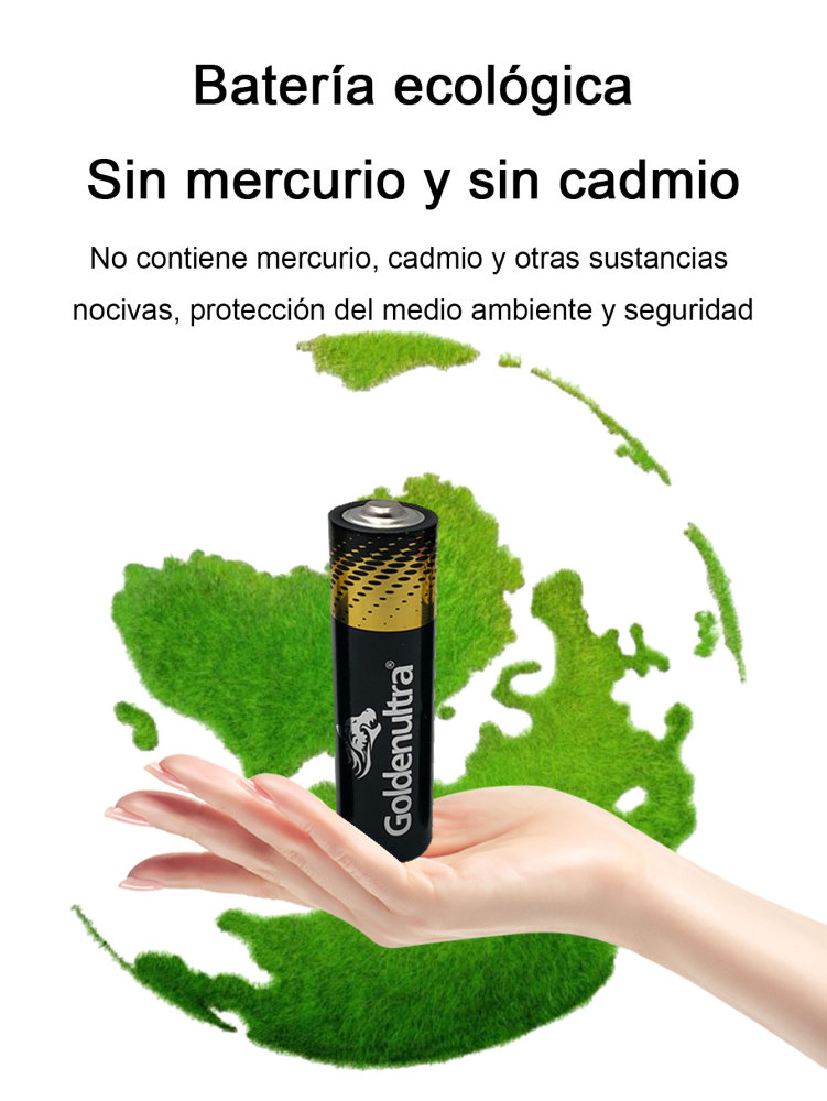 Goldenultra Batería/Pila AAA, Alcalina, 1.5V, Paquete 48 piezas, Para Aparatos, Controles, Lámparas, Juguetes, Alto rendimiento