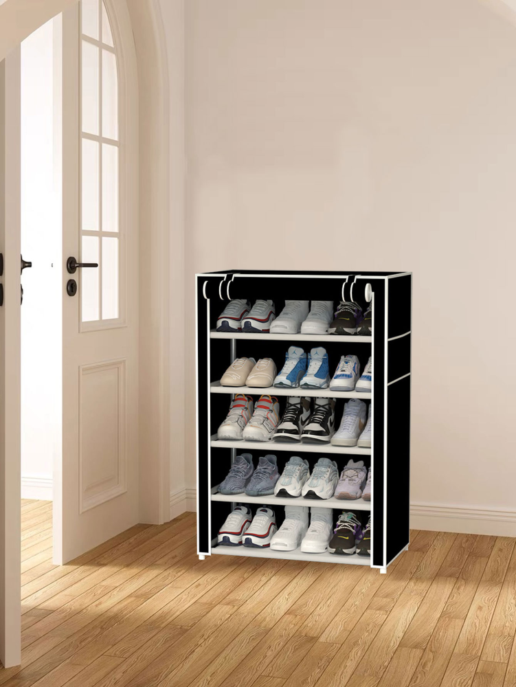 Zapatero de 5 niveles negro