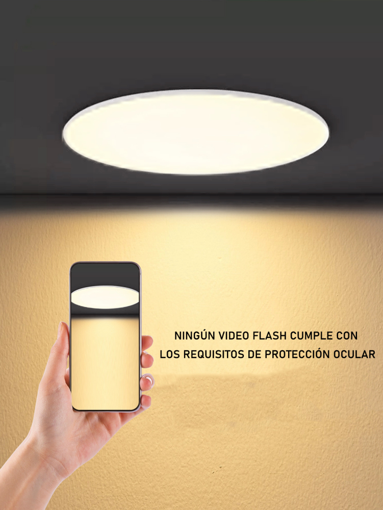 24W 2400Lm Lámpara empotrada LED,Lampara de Techo Empotrable,Lamparas Plafones Led para Techo luz cálida Moderno Ahorro de Energia para Dormitorio Sala de Estar Oficina.