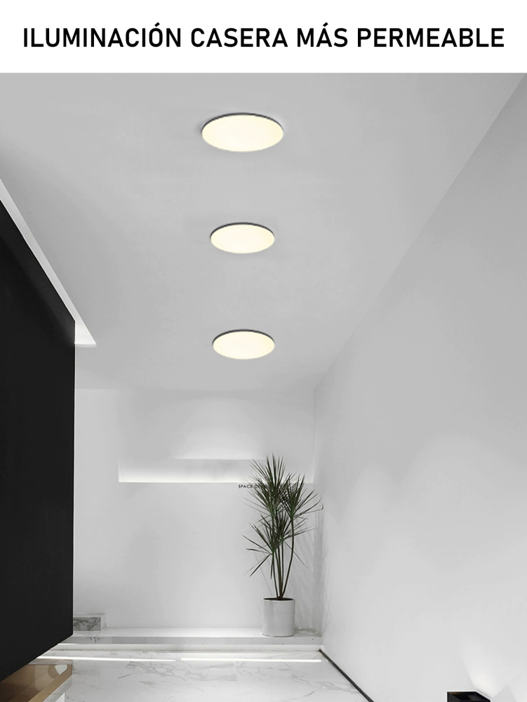 36W 3600Lm Lámpara empotrada LED,Lampara de Techo Empotrable,Lamparas Plafones Led para Techo luz cálida Moderno Ahorro de Energia para Dormitorio Sala de Estar Oficina.