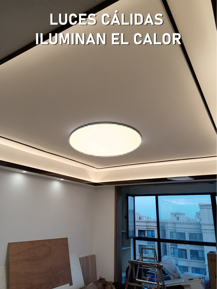 Lámpara empotrada LED,Lampara de Techo Empotrable,Lamparas Plafones Led para Techo luz cálida Moderno Ahorro de Energia para Dormitorio Sala de Estar Oficina.10W1000Lm/18W1800Lm/24W2400Lm/36W 3600Lm