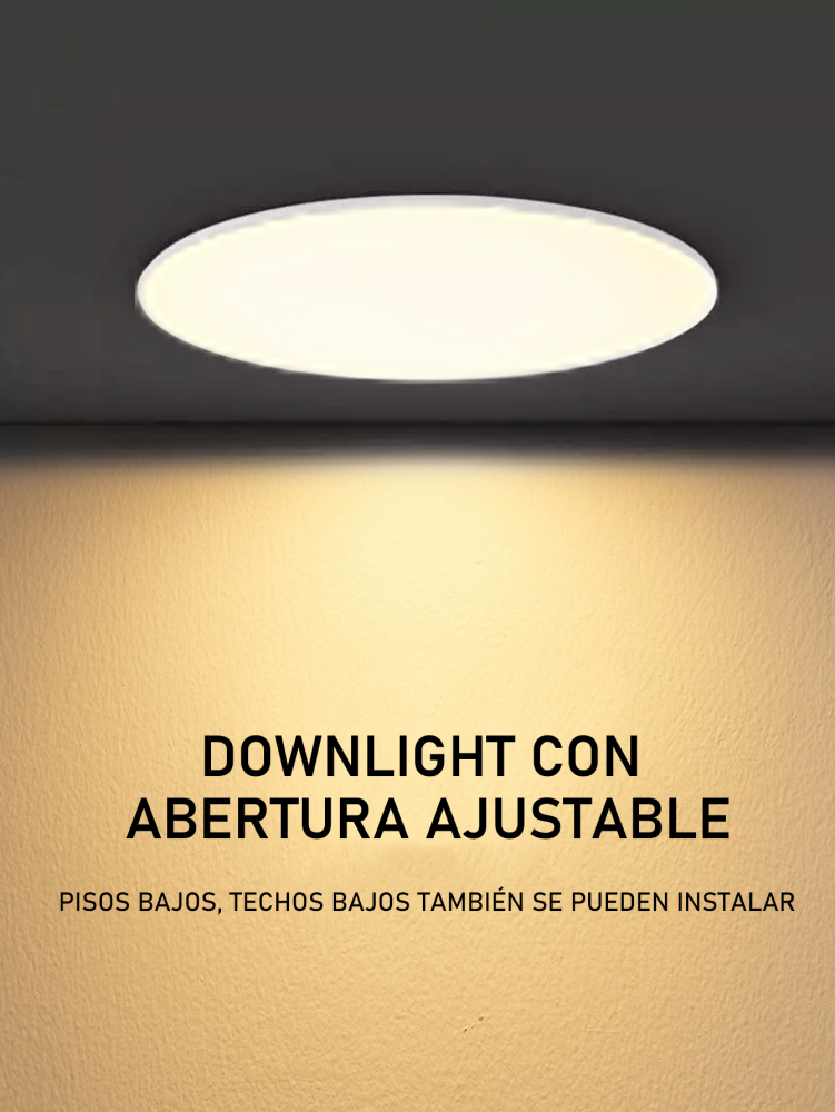 Lámpara empotrada LED,Lampara de Techo Empotrable,Lamparas Plafones Led para Techo luz cálida Moderno Ahorro de Energia para Dormitorio Sala de Estar Oficina.10W1000Lm/18W1800Lm/24W2400Lm/36W 3600Lm