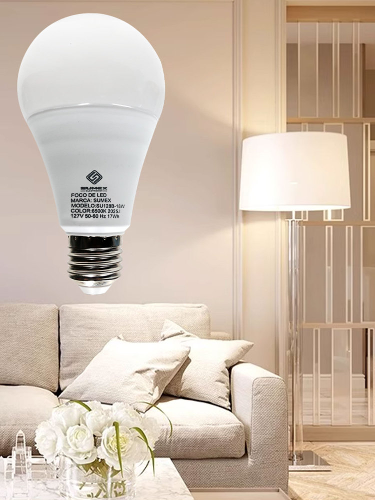 Kit 20 Piezas Foco Led Para Casa 18w Ahorradores Bombilla E27 Luz Blanco Frío