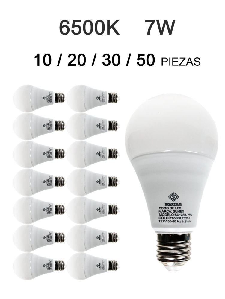 7W Foco ahorrador led de luz fría