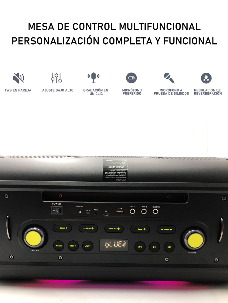 CAJA DE SONIDO MULTIFUNCIONAL-GT-6813