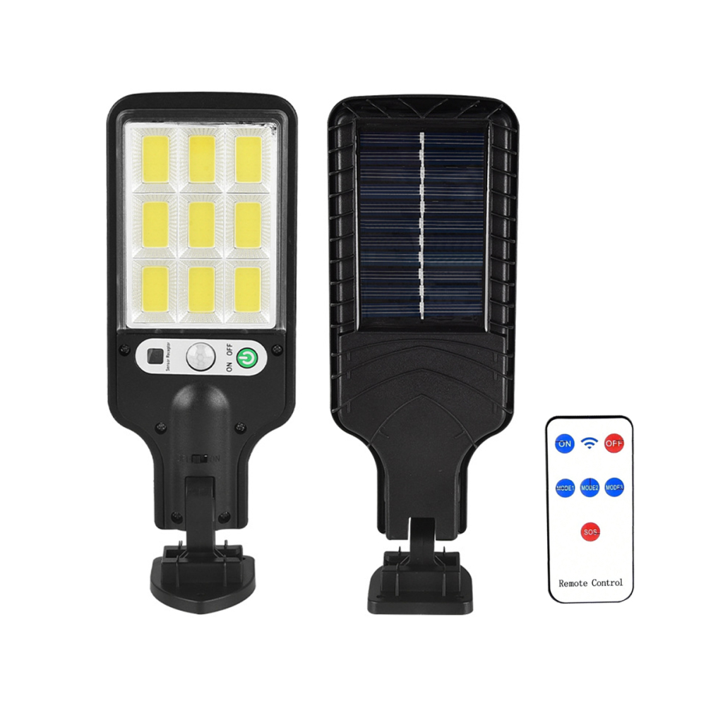 Lámpara Solar LED con Control Remoto - Lámpara de Calle Exterior