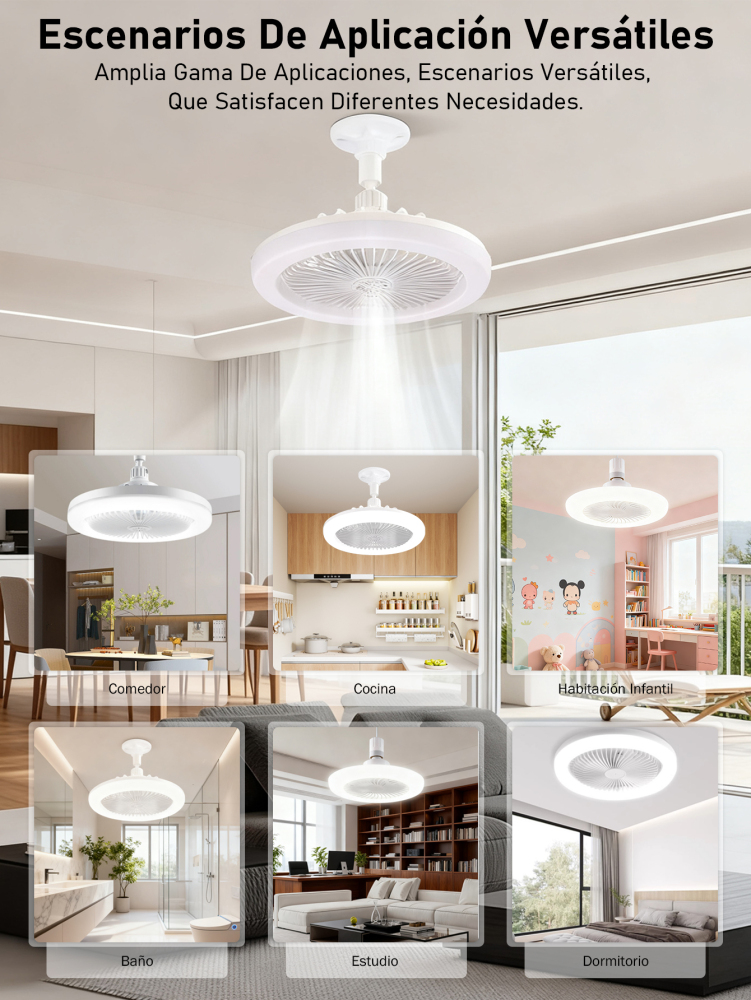 Lámpara Ventiladora LED 50W E27