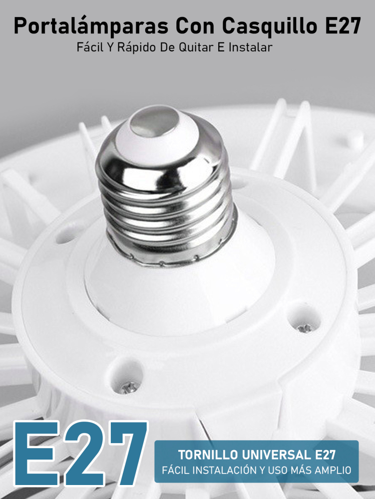 Lámpara Ventiladora LED 50W E27