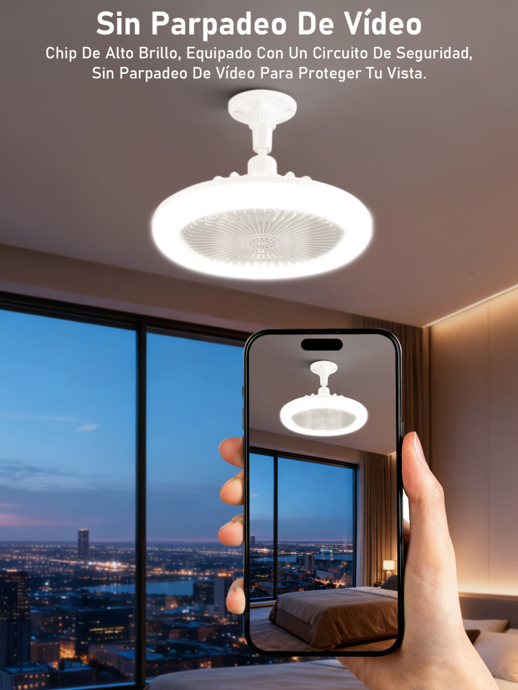 Lámpara Ventiladora LED 50W E27