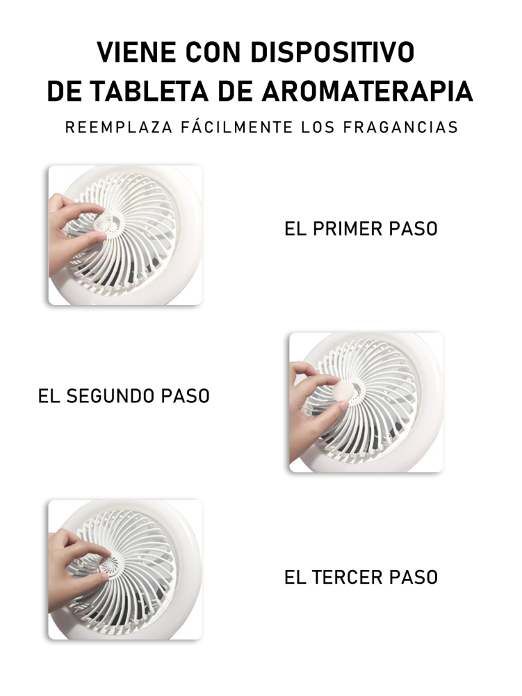 Ventilador con Luz LED 50W E27