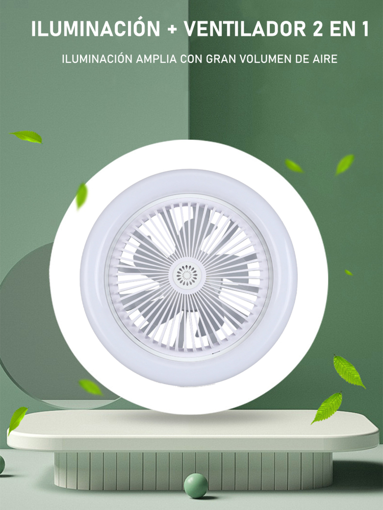 Ventilador con Luz LED 50W E27