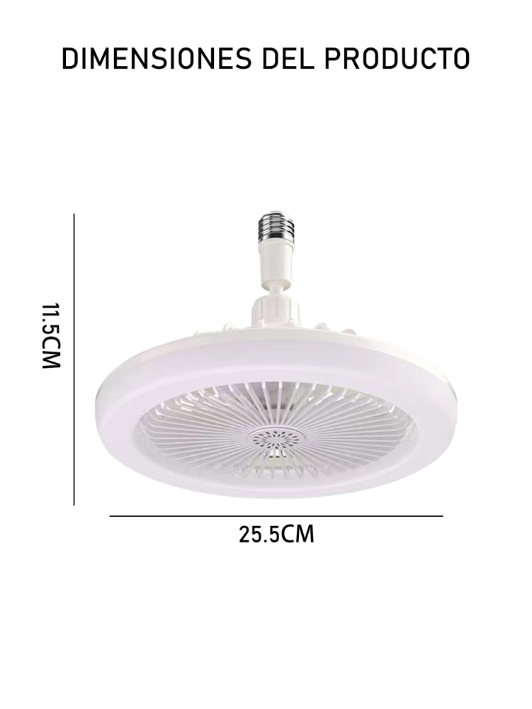 Ventilador con Luz LED 50W E27