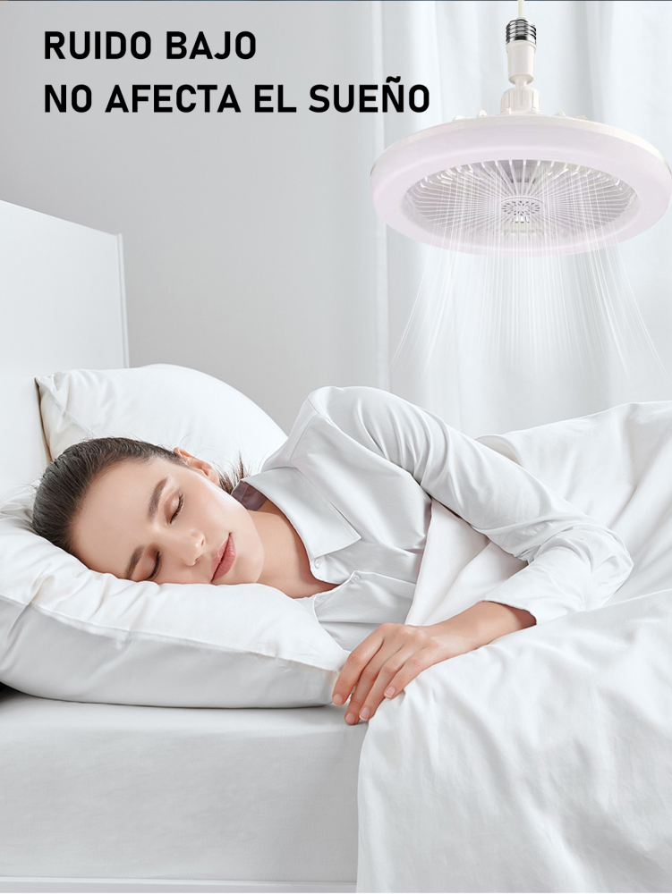 Ventilador con Luz LED 50W E27