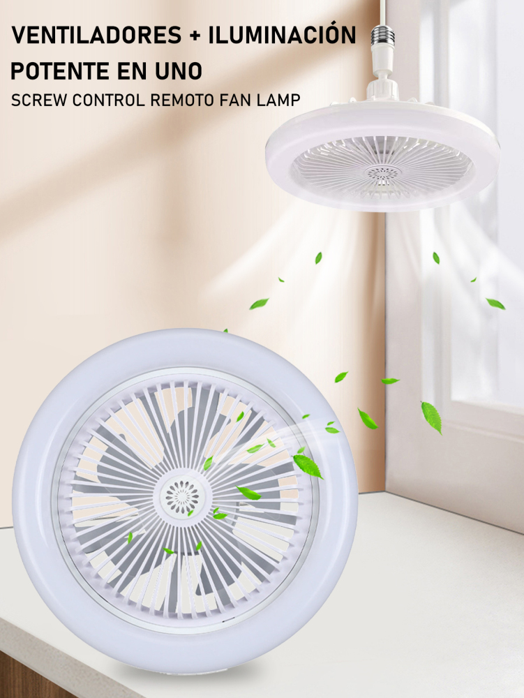 Ventilador con Luz LED 50W E27