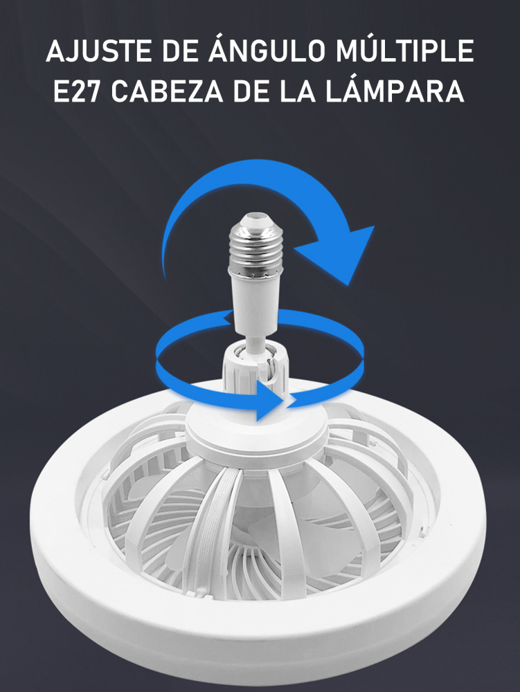 Ventilador con Luz LED 50W E27