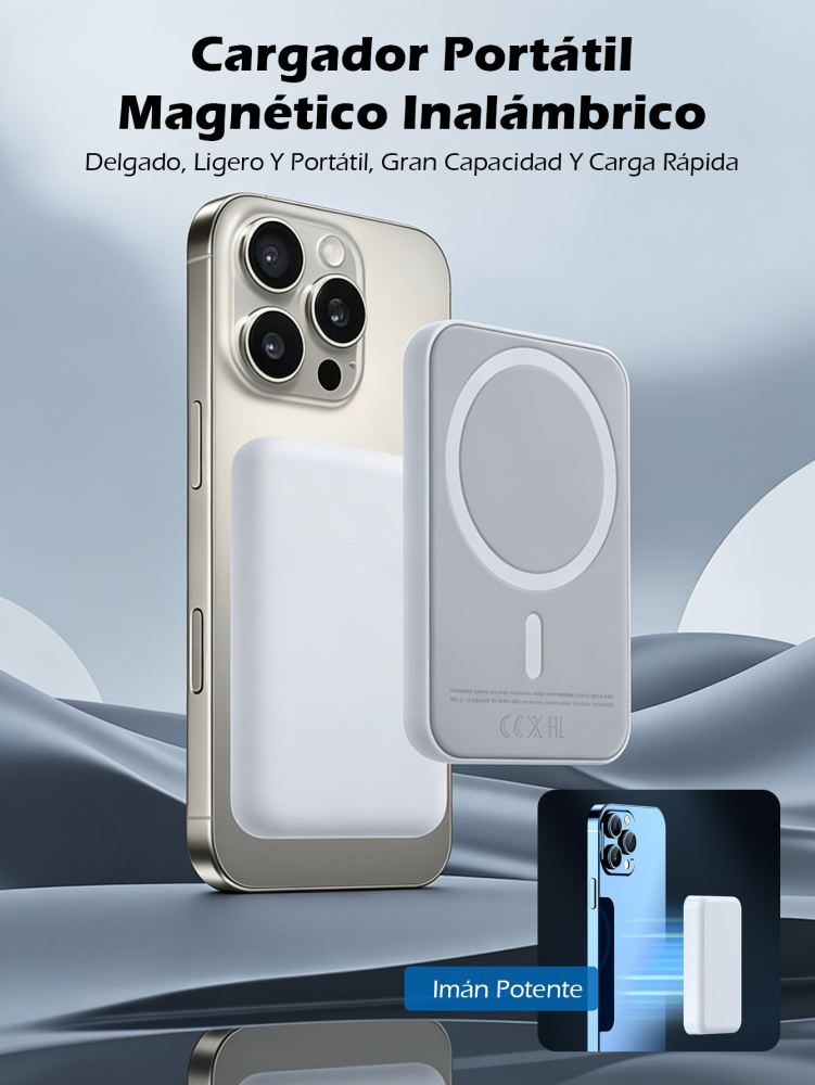 Cargador Portátil Magnético Inalámbrico (Power Bank)