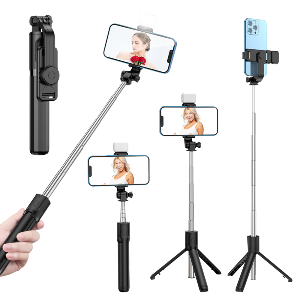Palos Selfie Trípode Extensible 170cm con Control Remoto Bluetooth