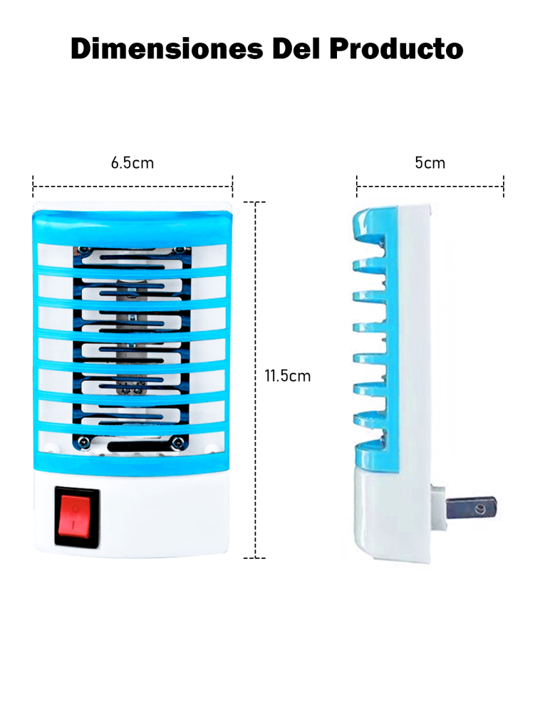 Lámpara Anti-Mosquitos Eléctrica, 4 Colores Disponibles