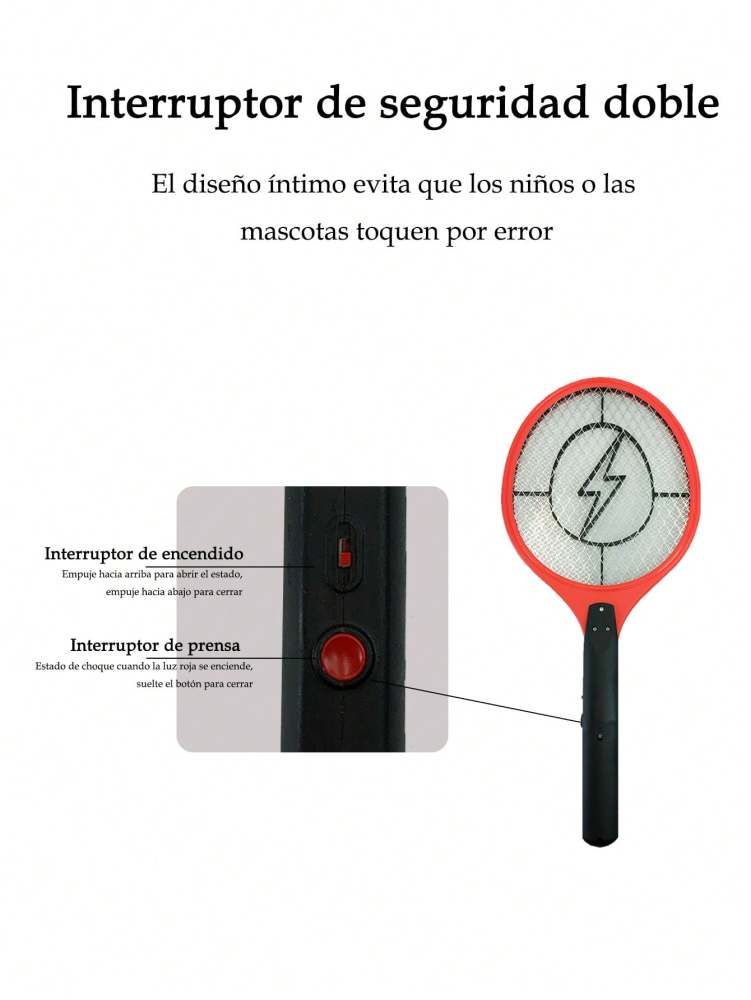 Raqueta Eléctrica Anti-Mosquitos