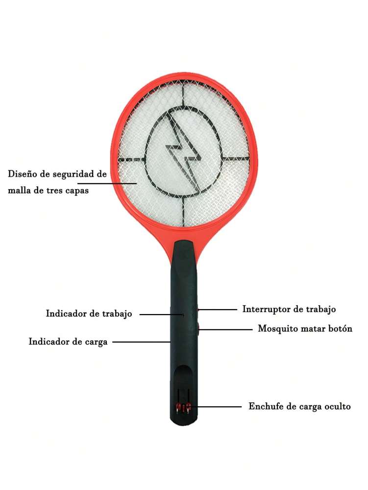 Raqueta Eléctrica Anti-Mosquitos