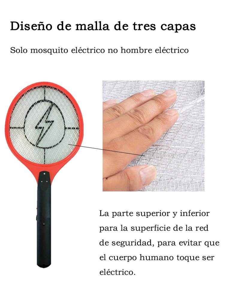 Raqueta Eléctrica Anti-Mosquitos