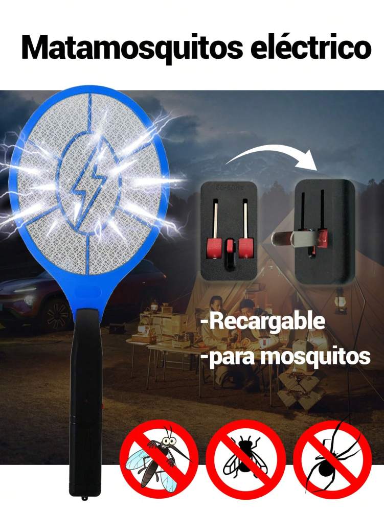 Raqueta Eléctrica Anti-Mosquitos