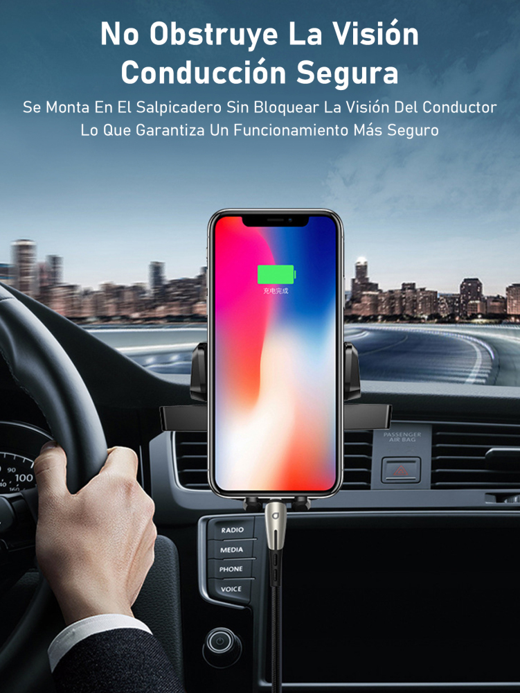 Base para Teléfono para Auto con Ventosa