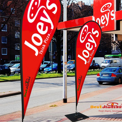 Teardrop Flag Banners Single