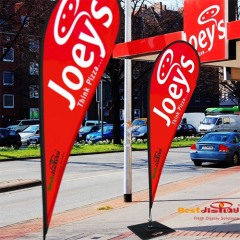 Teardrop Flag Banners Single