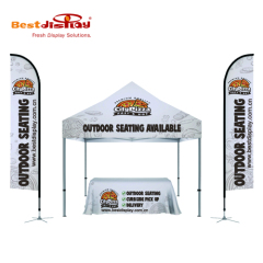 Canopy Tent Prints with 2 sides half wall