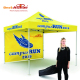 Custom Printed Gazebos with full back wall