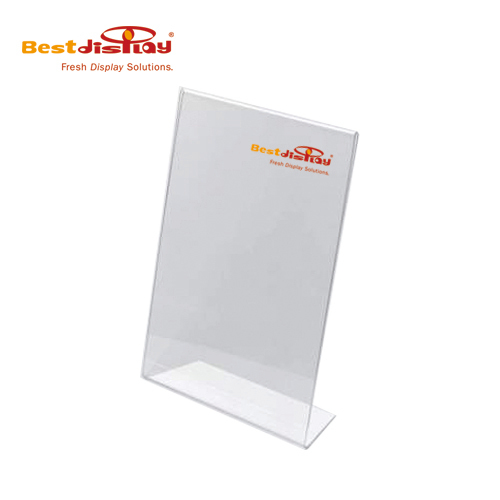 Acrylic L Shape A4 Clear Portrait Sign Holder