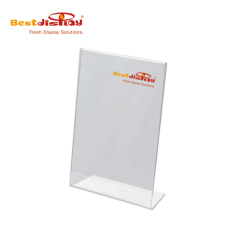 L Shape A5 Clear Portrait Sign Holder