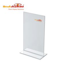 T Shape A4 Clear Portrait Sign Holder