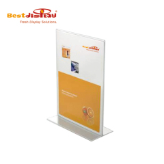 T Shape A4 Clear Portrait Sign Holder
