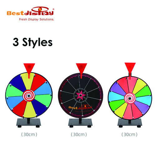 30cm Fortune spinning prize wheel Tabletop 12 inch