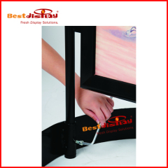 Advertising Signs Snap Frame Pavement Stands with Round Base