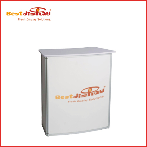 Easy Aluminum Promotion Counter Curved Desk