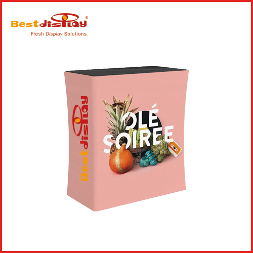 Tube Display Tension Fabric Counter Square