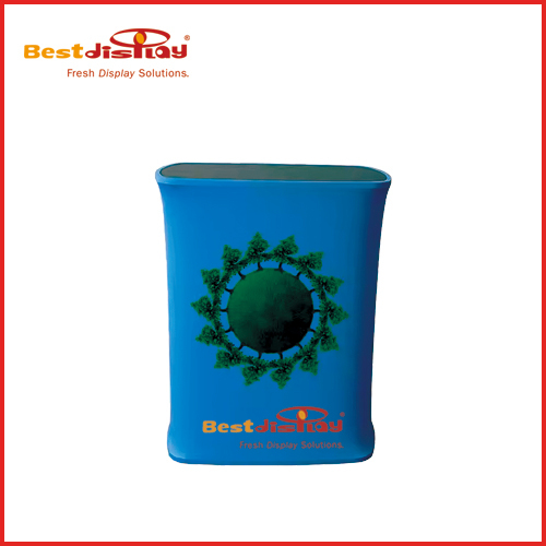 Tube Display Tension Fabric Counter Square