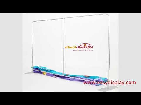 Fabric Banner Backdrop Straight Shape - Custom Trade Show Displays - Adjustable, Portable, and Premium Quality