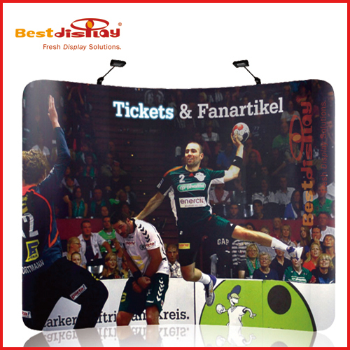 Fabric Banner Backdrop Curved Shape