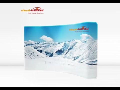 Fabric Banner Backdrop Curved Shape